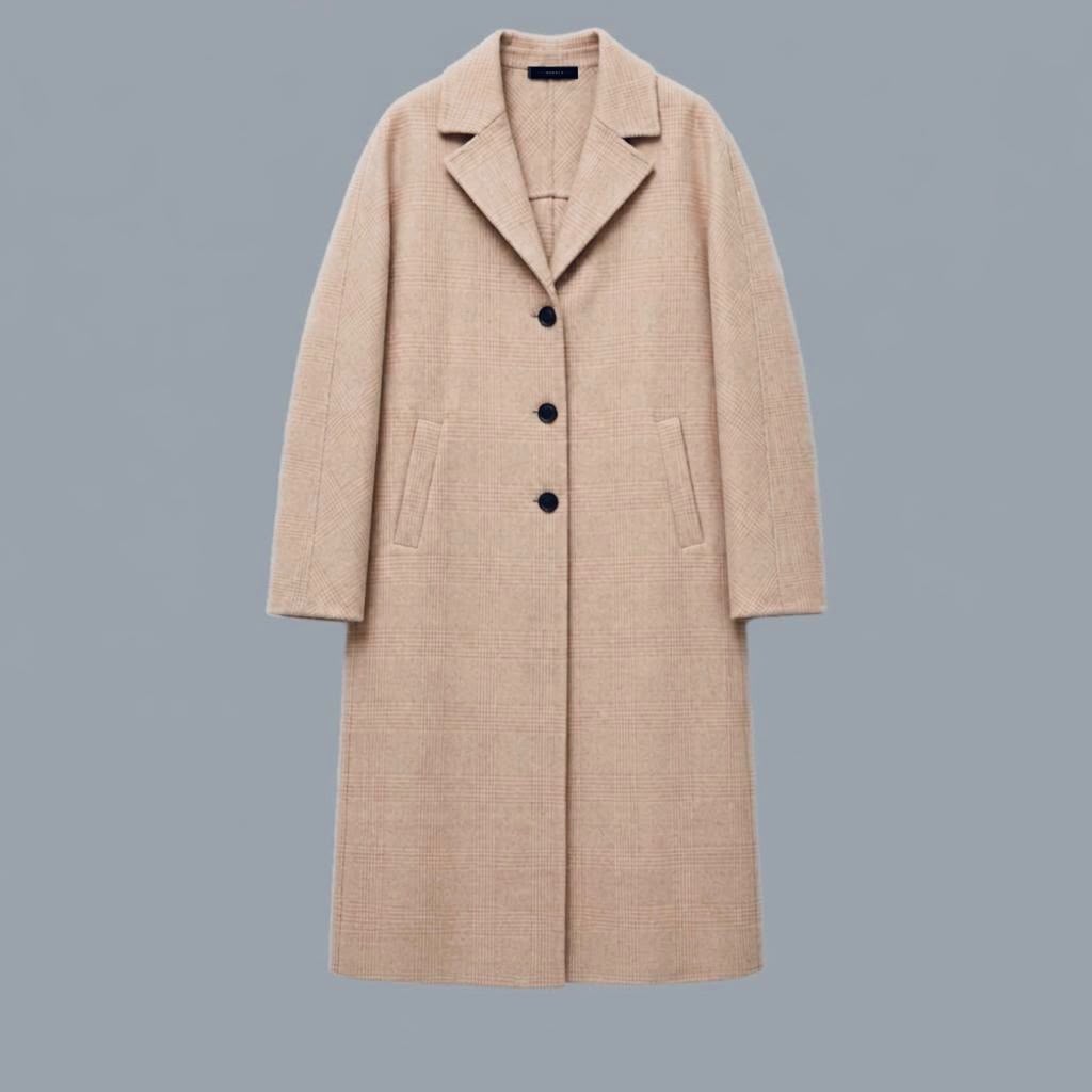 Cappotto in Lana Fantasia Quadro Cashà