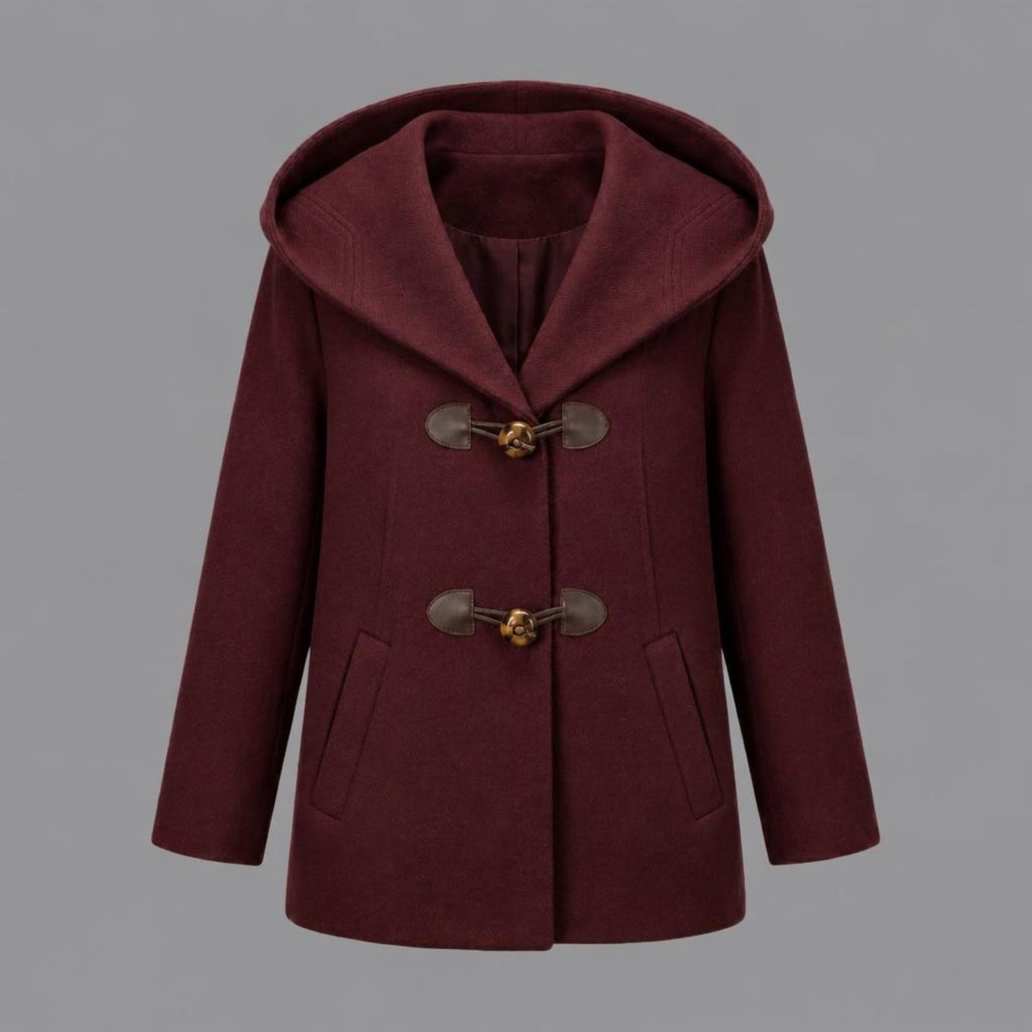 Giaccone con Alamari Bordeaux