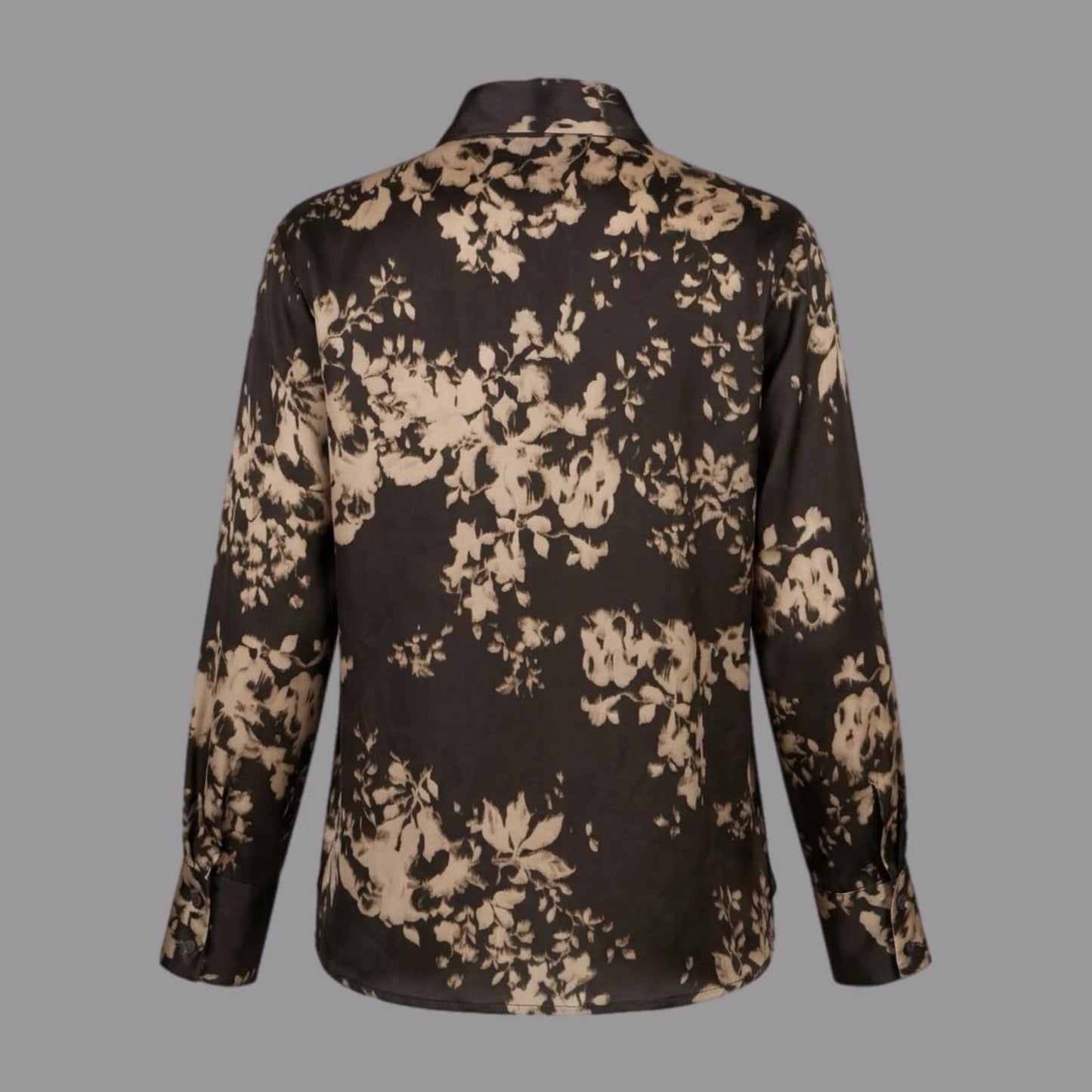 Camicia in Viscosa Fantasia Fiore Militare