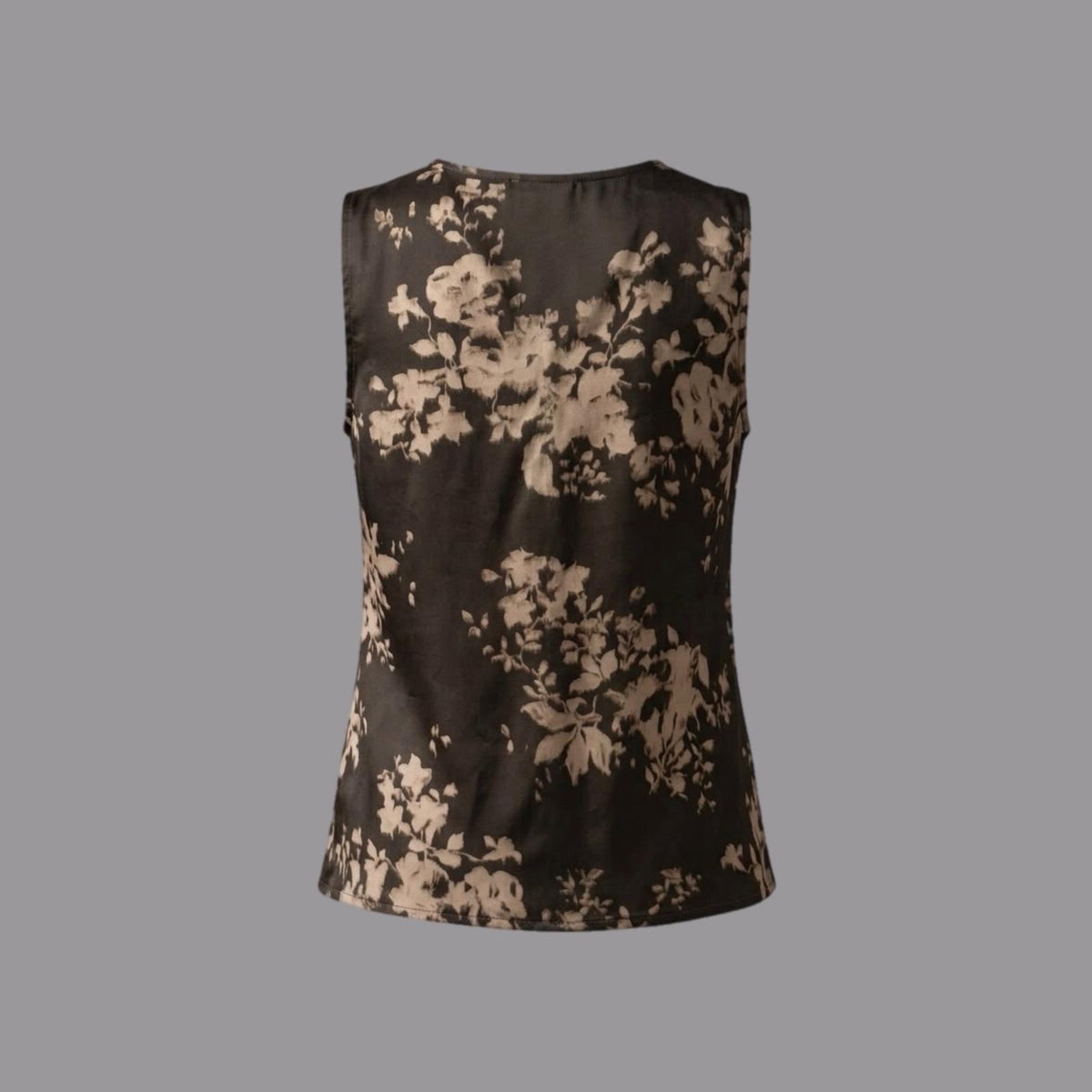 Top in Viscosa Fantasia Fiore Militare