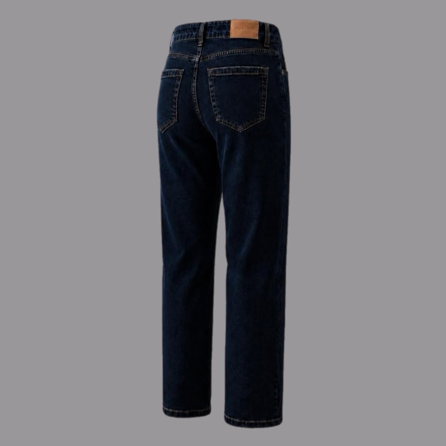 Jeans Gamba Dritta Blu Denim