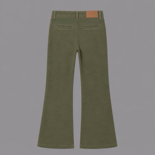 Pantaloni a Zampa Verde Militare