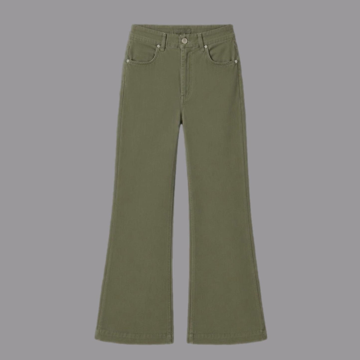 Pantaloni a Zampa Verde Militare