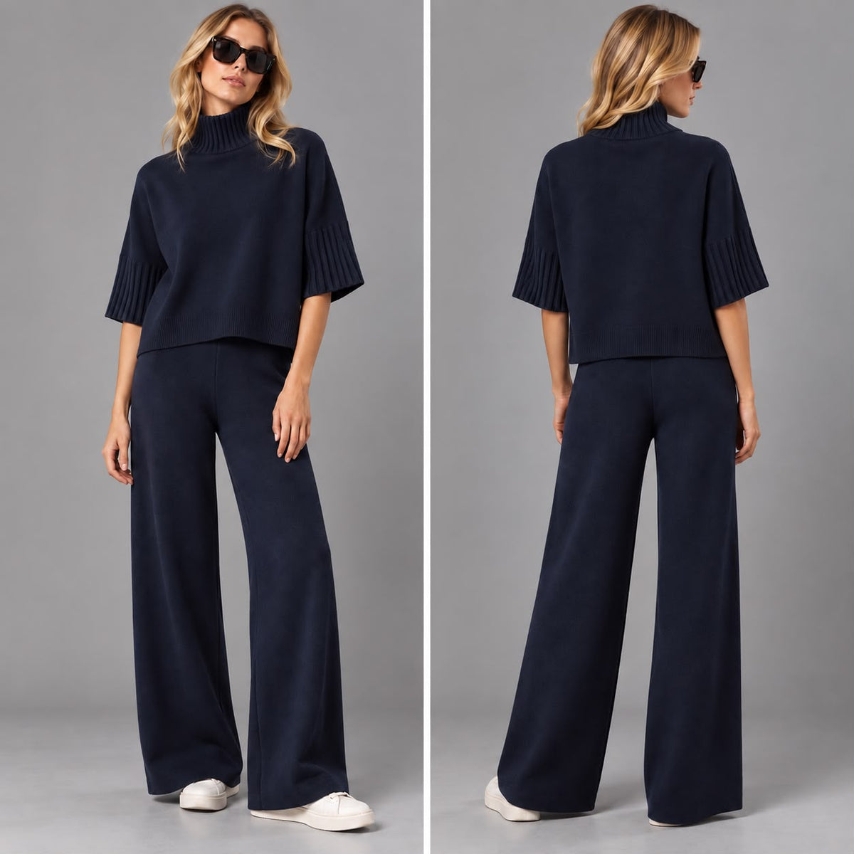 Pantaloni in Maglia Blu