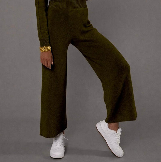 Pantaloni in Maglia Verde Militare