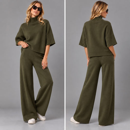 Pantaloni in Maglia Verde Militare
