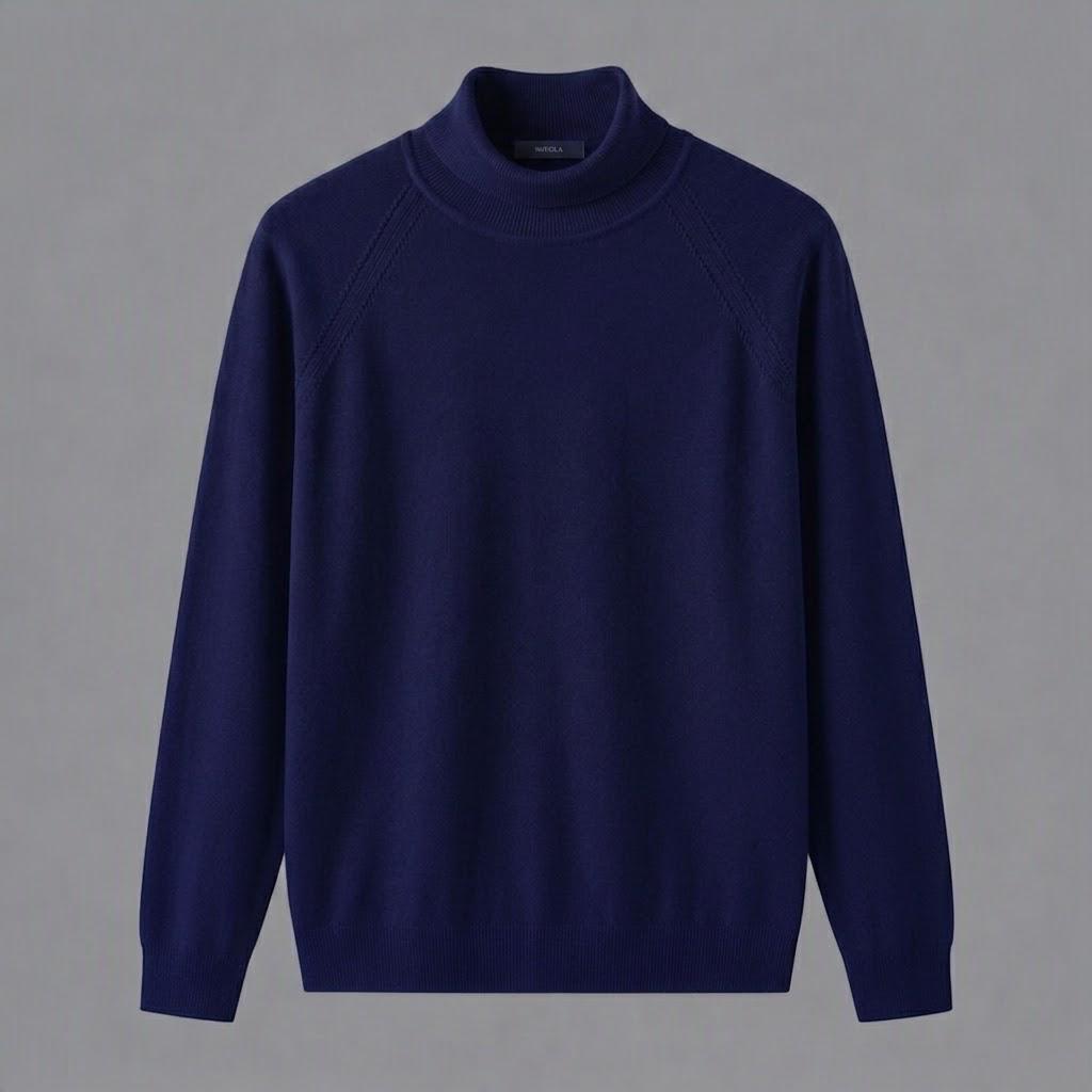 Lupetto in Viscosa Elasticizzata Blu
