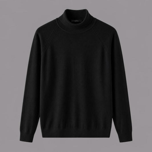 Lupetto in Viscosa Elasticizzata Nero