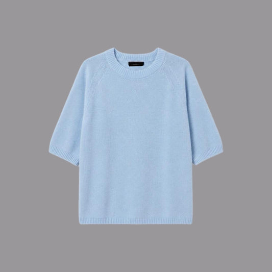 Maglia Girocollo Misto Cachemire Nuvola