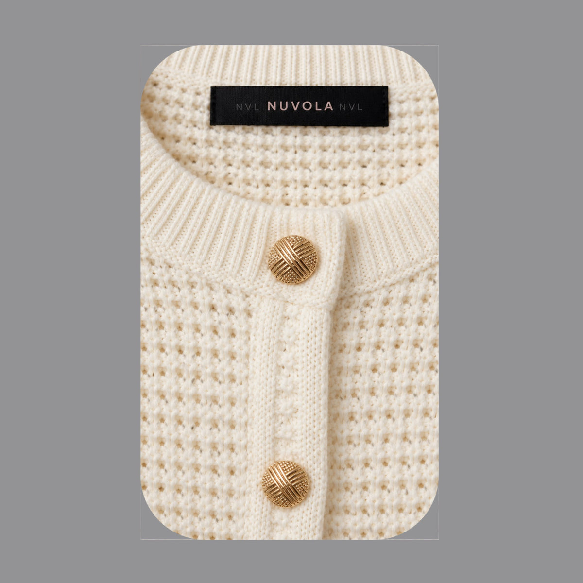 Giacca in Maglia Panna