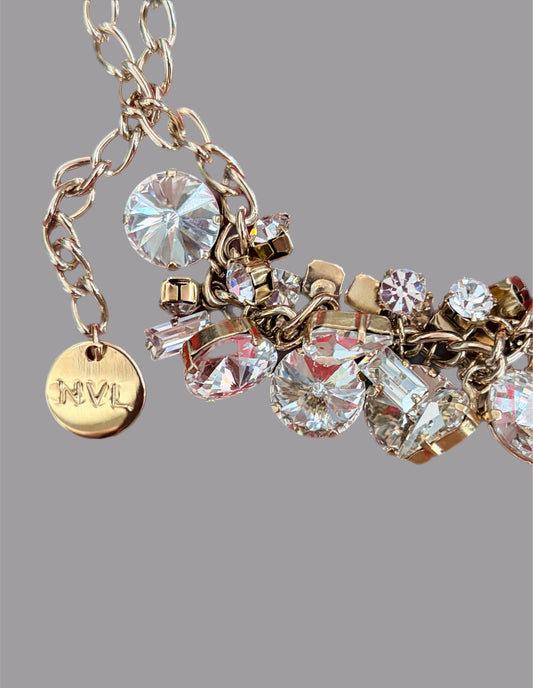 Collana con Cristalli Trasparenti