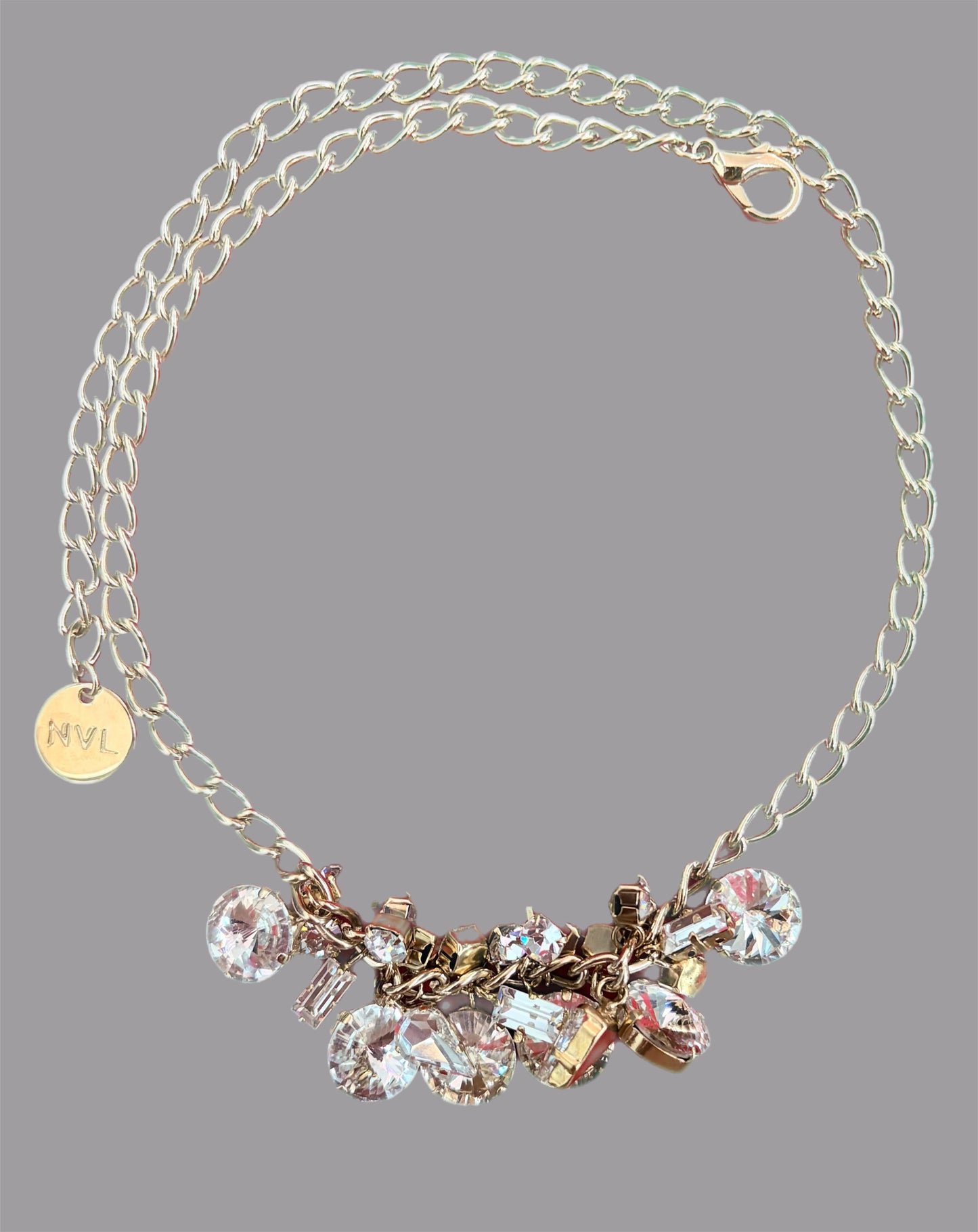 Collana con Cristalli Trasparenti