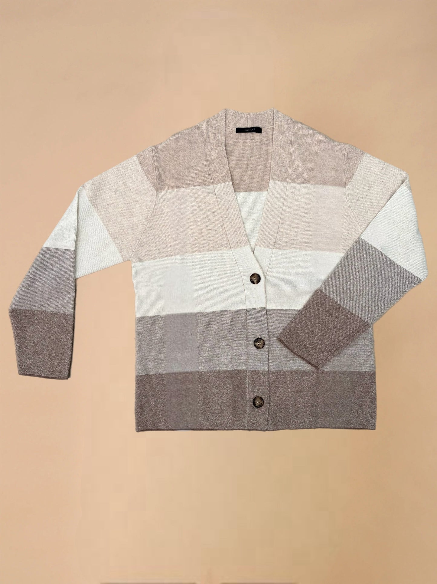 Cardigan in Lana Noce Degrade'