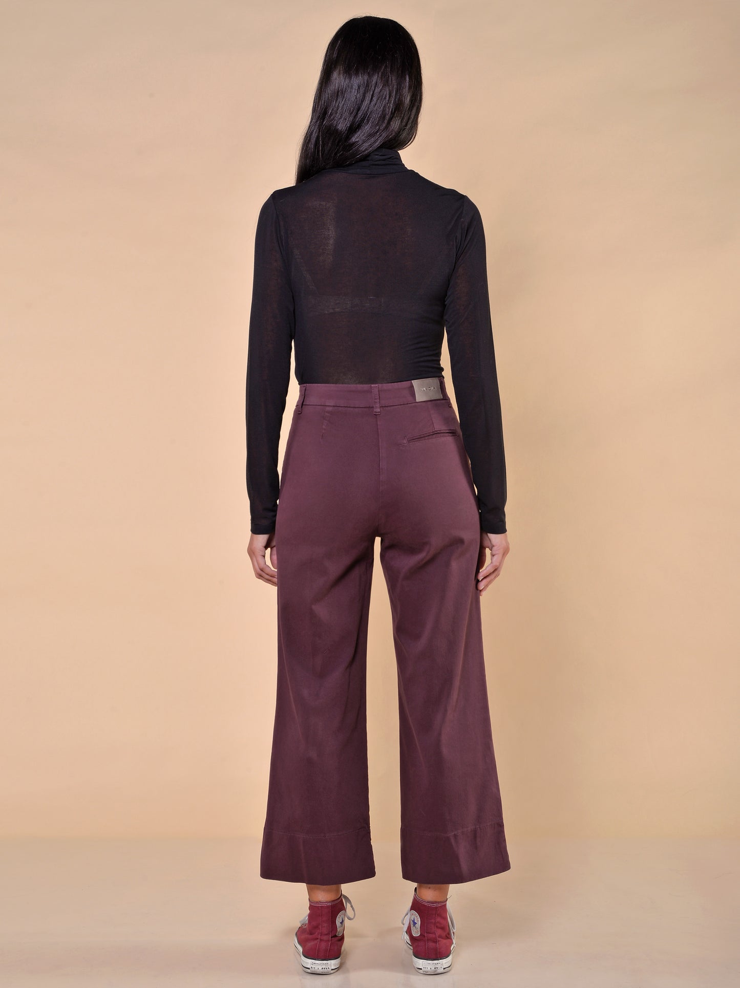 Pantaloni Tinti in Capo Bordeaux
