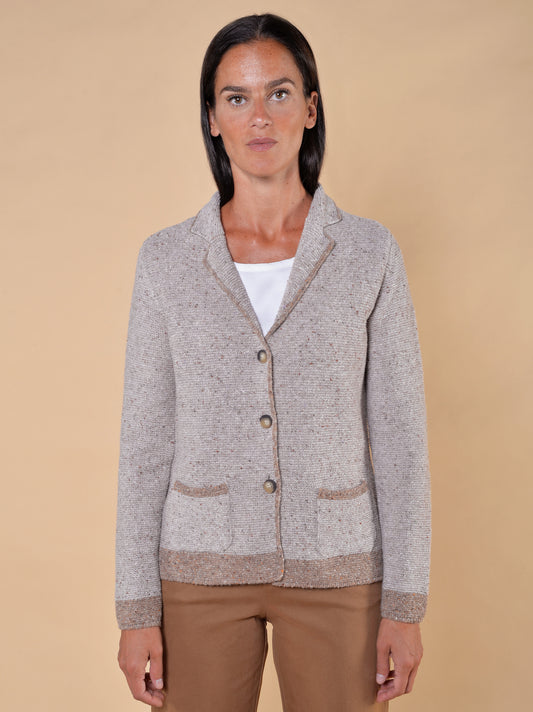 Giacca in Maglia Boucle'