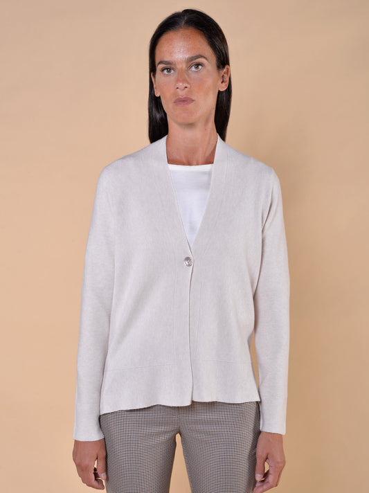Cardigan Lavorazione Links Avorio