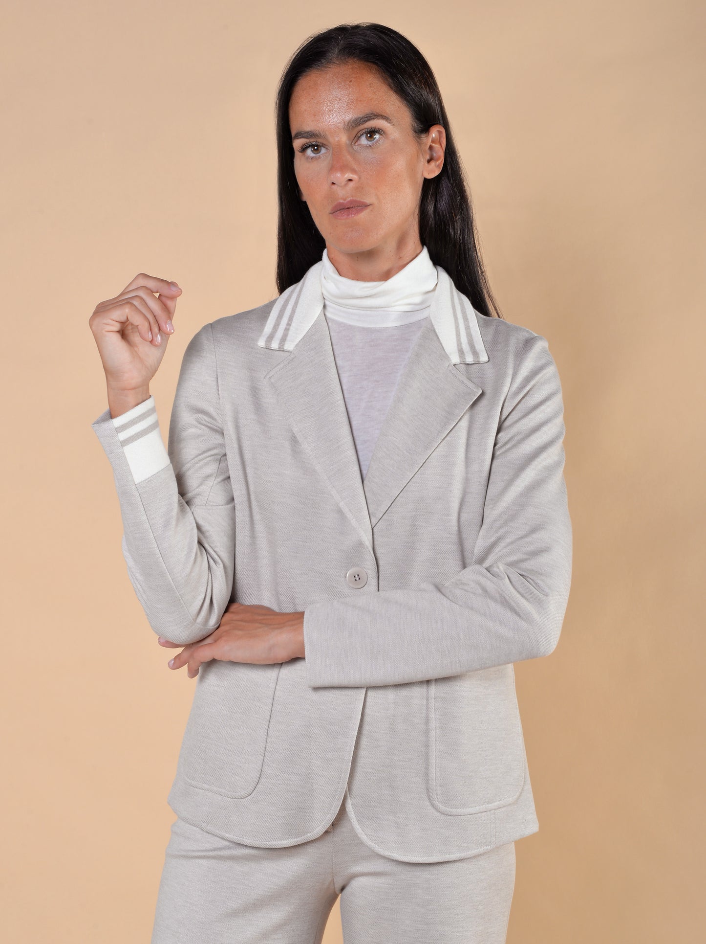 Giacca Collo in Maglia Casha'