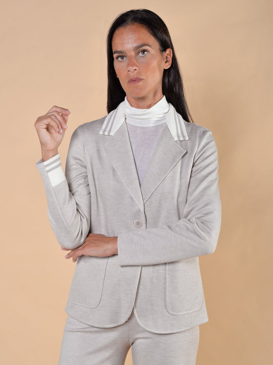 Giacca Collo in Maglia Casha'