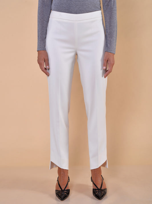 Pantaloni Zip Laterale e Spacchi Asimmetrici Cera