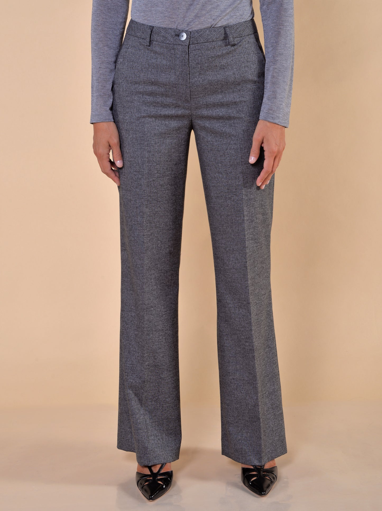 Pantaloni Gamba Larga Antracite