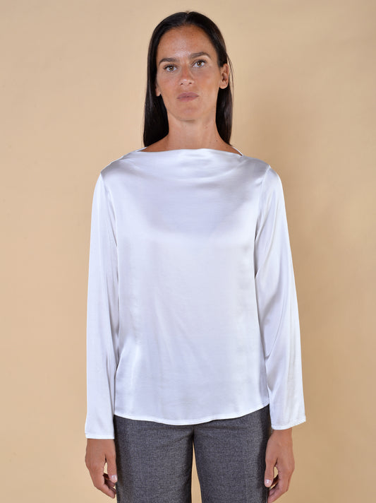 Blusa Scollo a Barca Panna