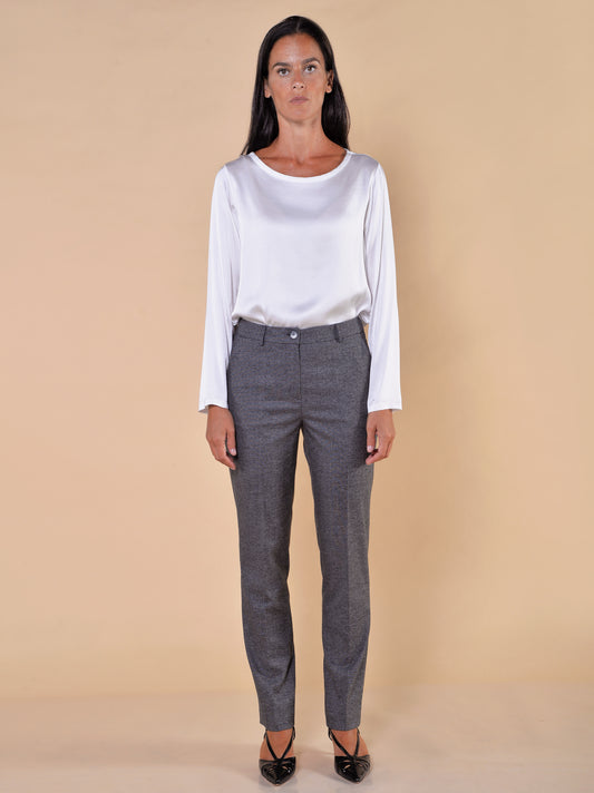 Pantaloni Gamba Dritta Antracite