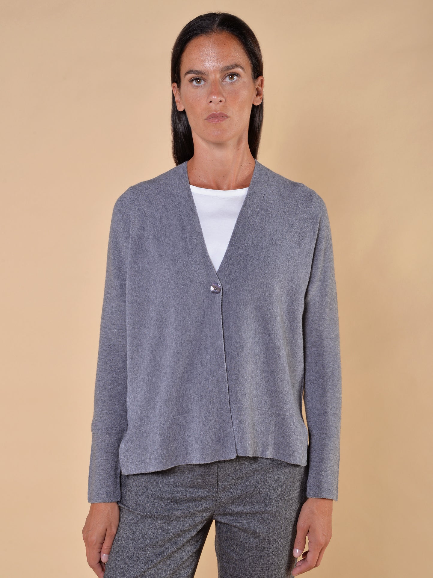 Cardigan Lavorazione Links Grigio