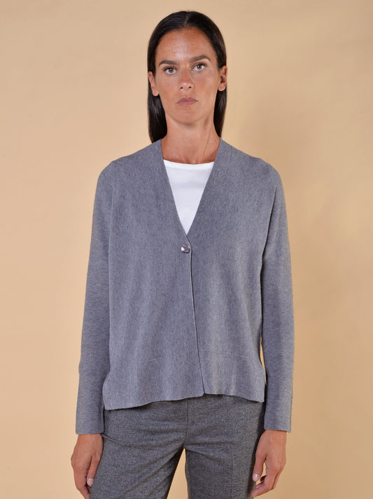 Cardigan Lavorazione Links Grigio