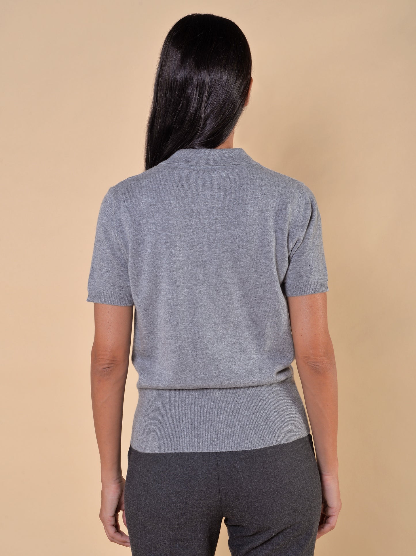 Polo 1/2 Manica Grigia