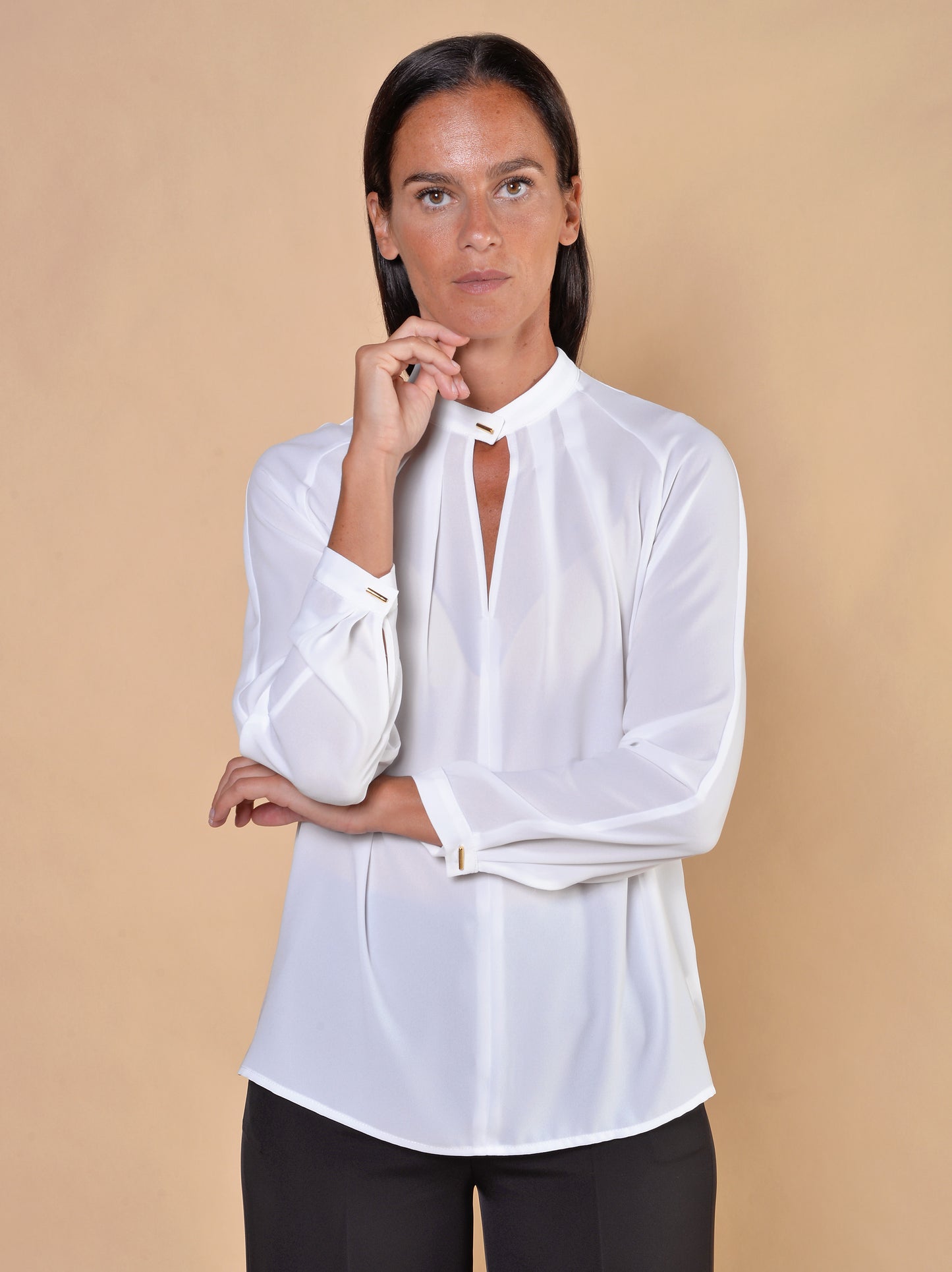 Blusa Manica Raglan Panna