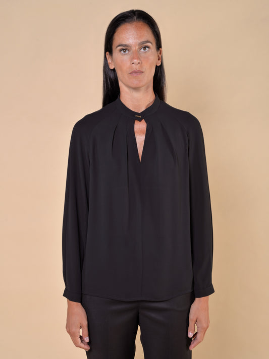 Blusa Manica Raglan Nero