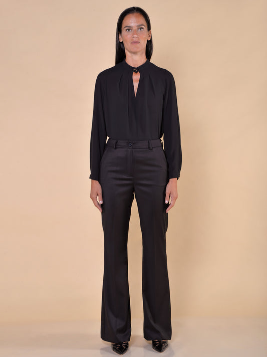 Black Flared Pants