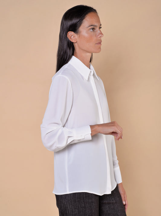 Camicia Polso Asimmetrico Panna