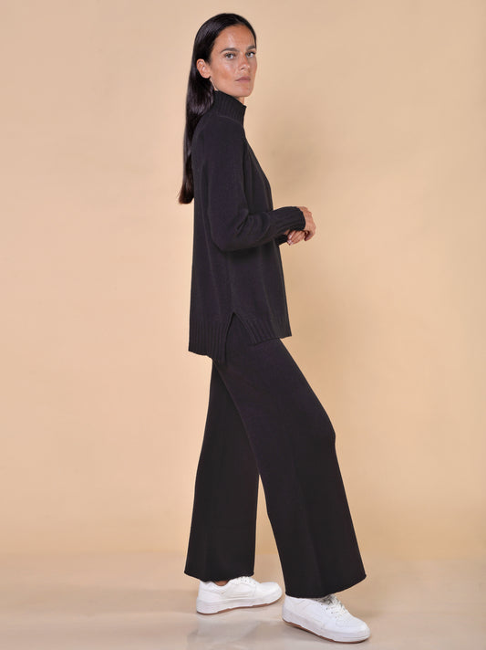 Pantaloni in Maglia Nero