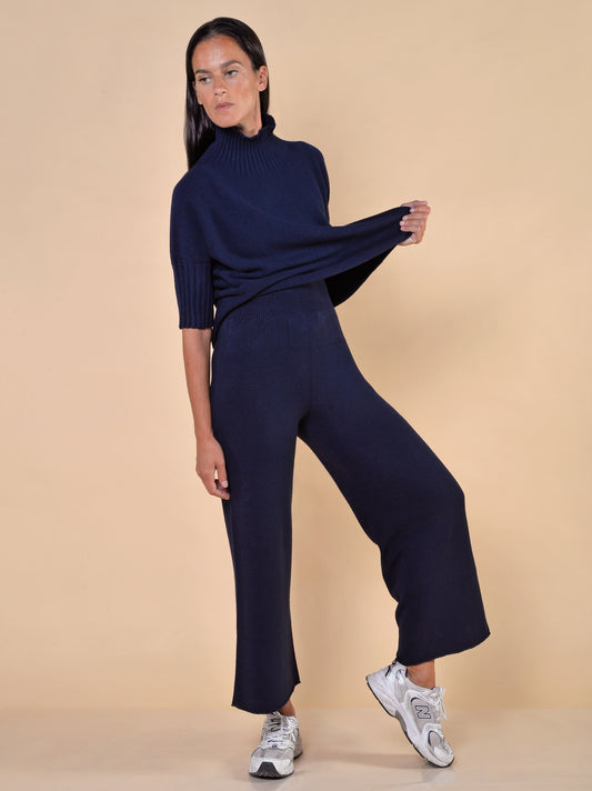 Pantaloni in Maglia Blu