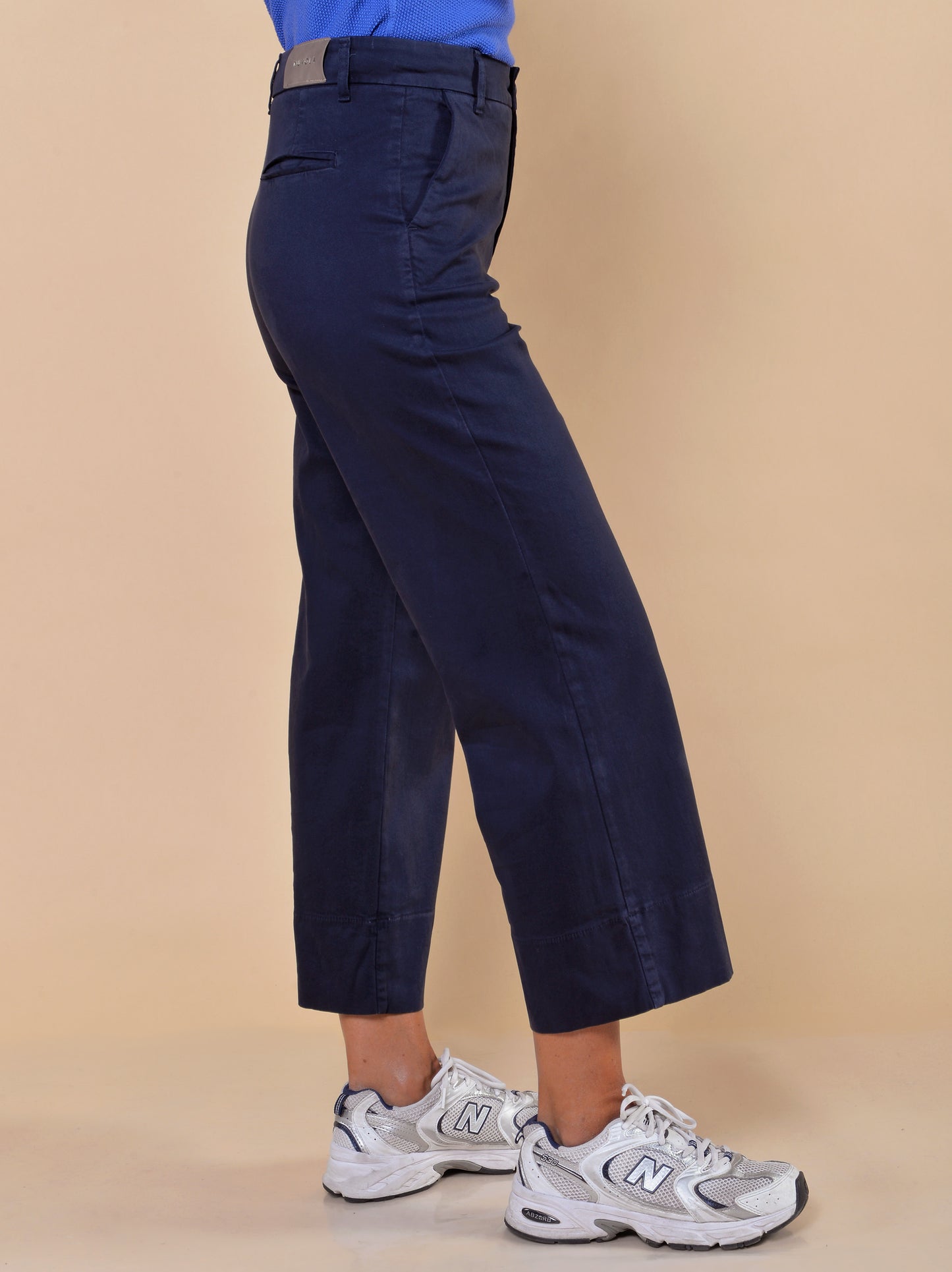 Pantaloni Tinti in Capo Blu