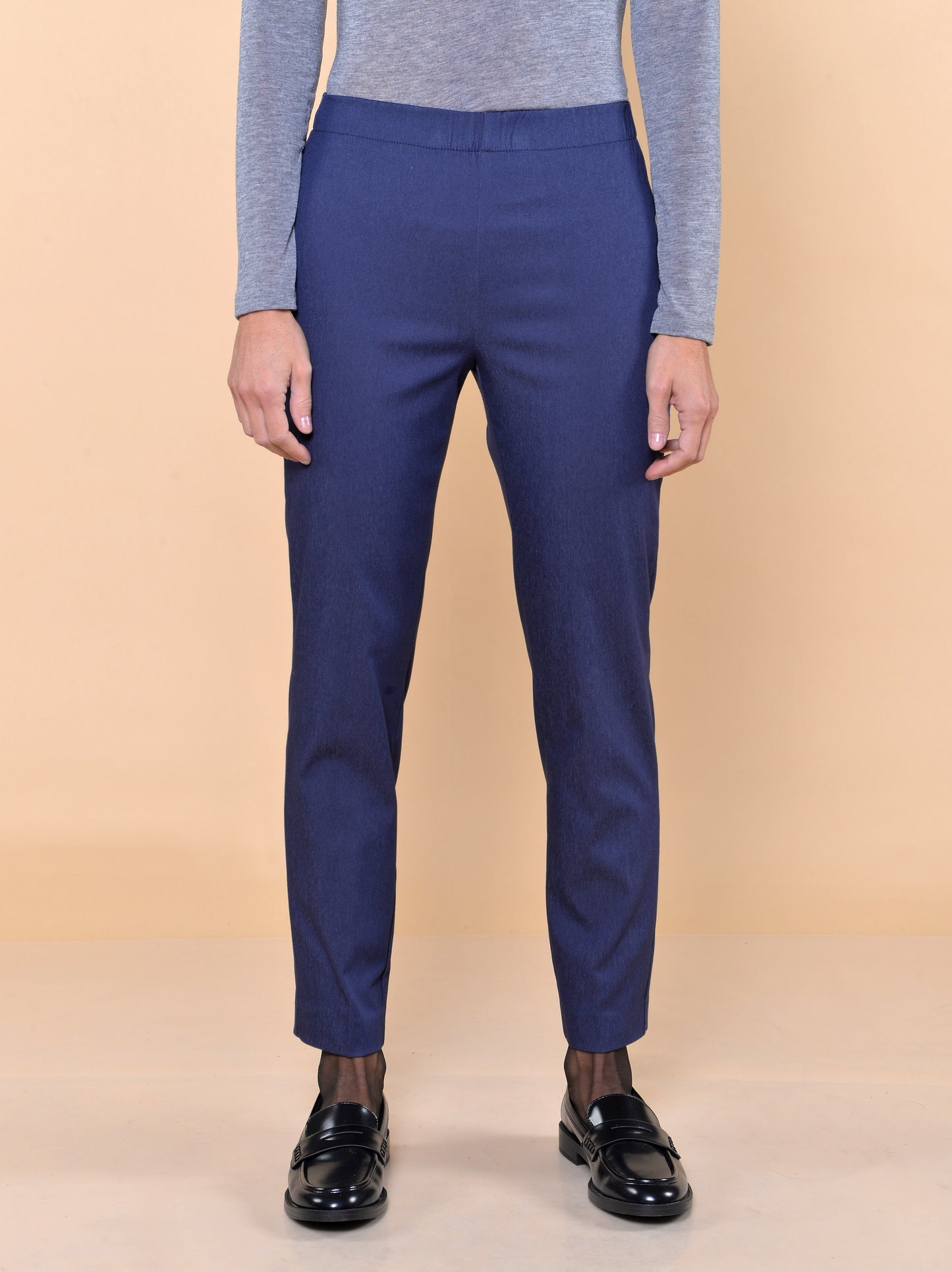 Leggings Bistretch Gamba Stretta Jeans Blu Denim