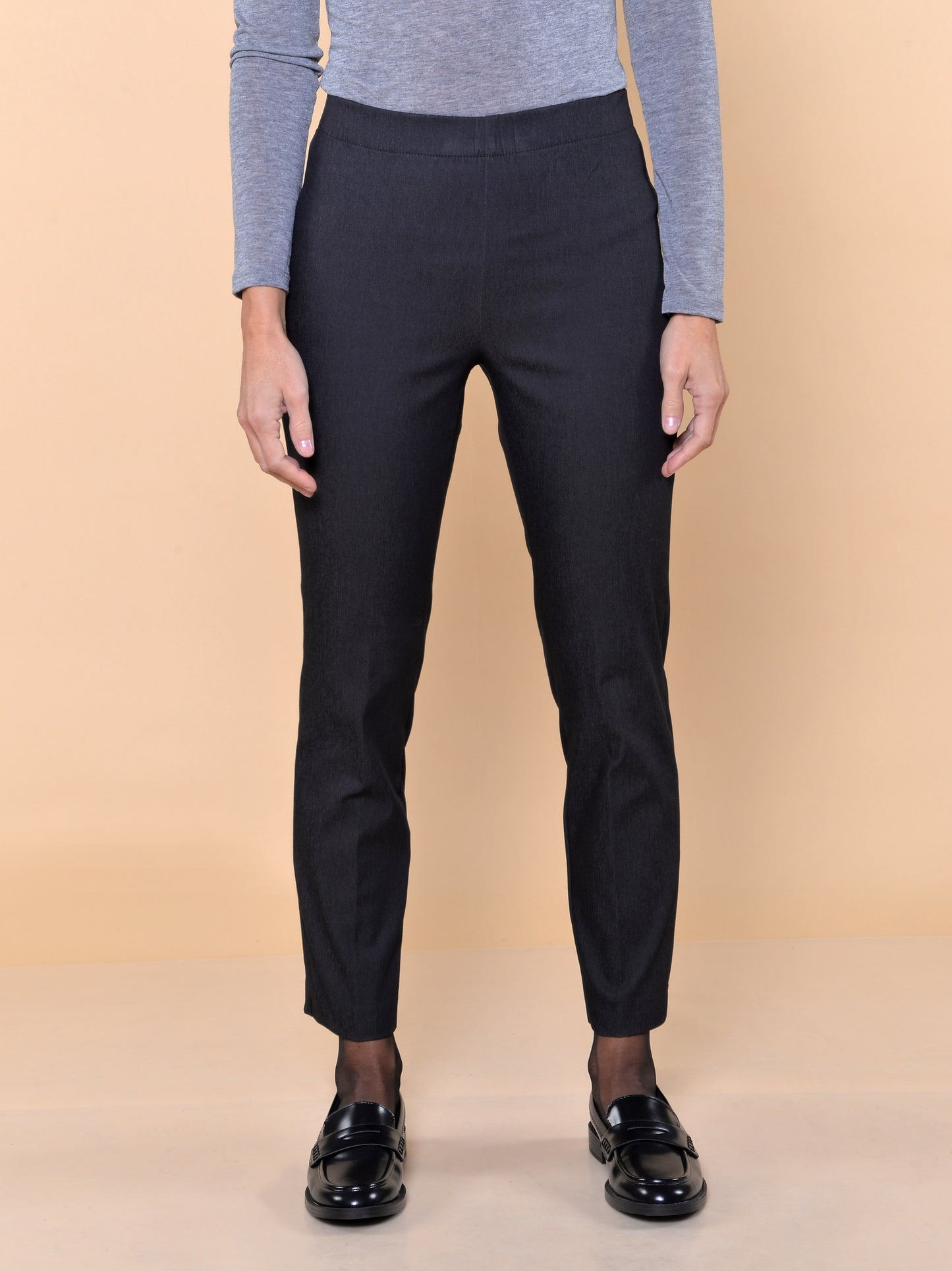 Leggings Bistretch Gamba Stretta Jeans Nero