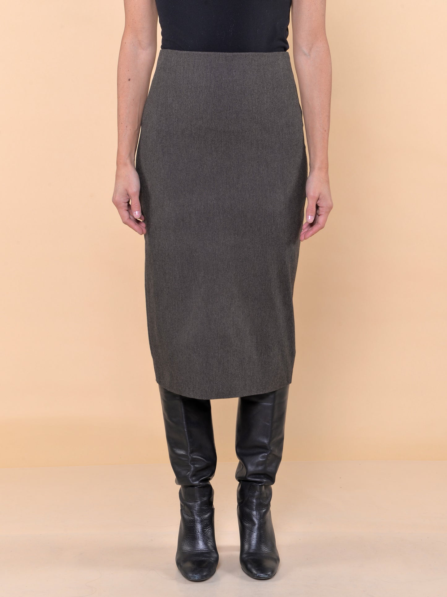 Gonna Bistretch a Tubino Longuette Microfantasia Noce