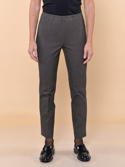 Leggings Bistretch in Microfantasia Noce