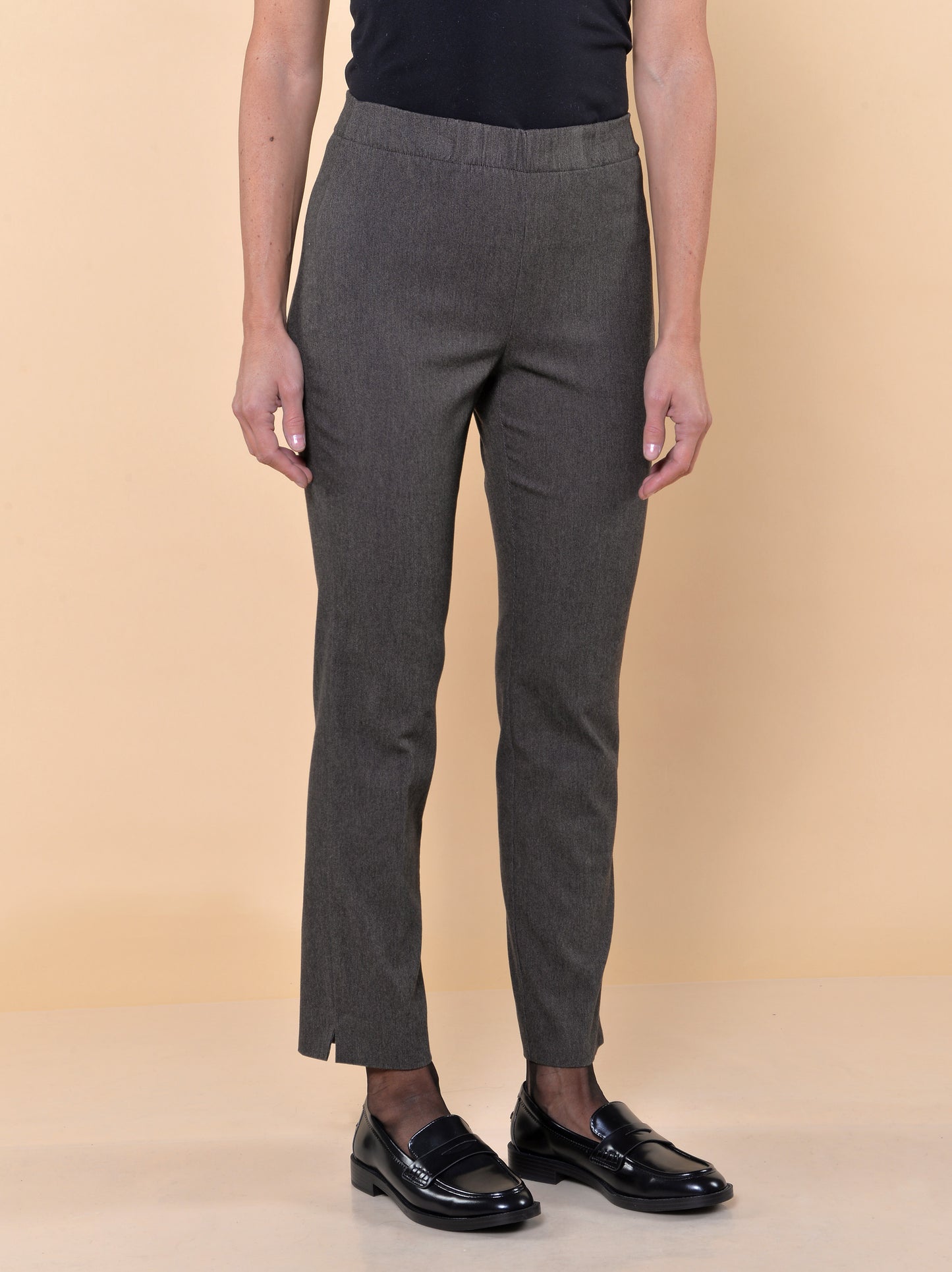 Leggings Bistretch in Microfantasia Noce