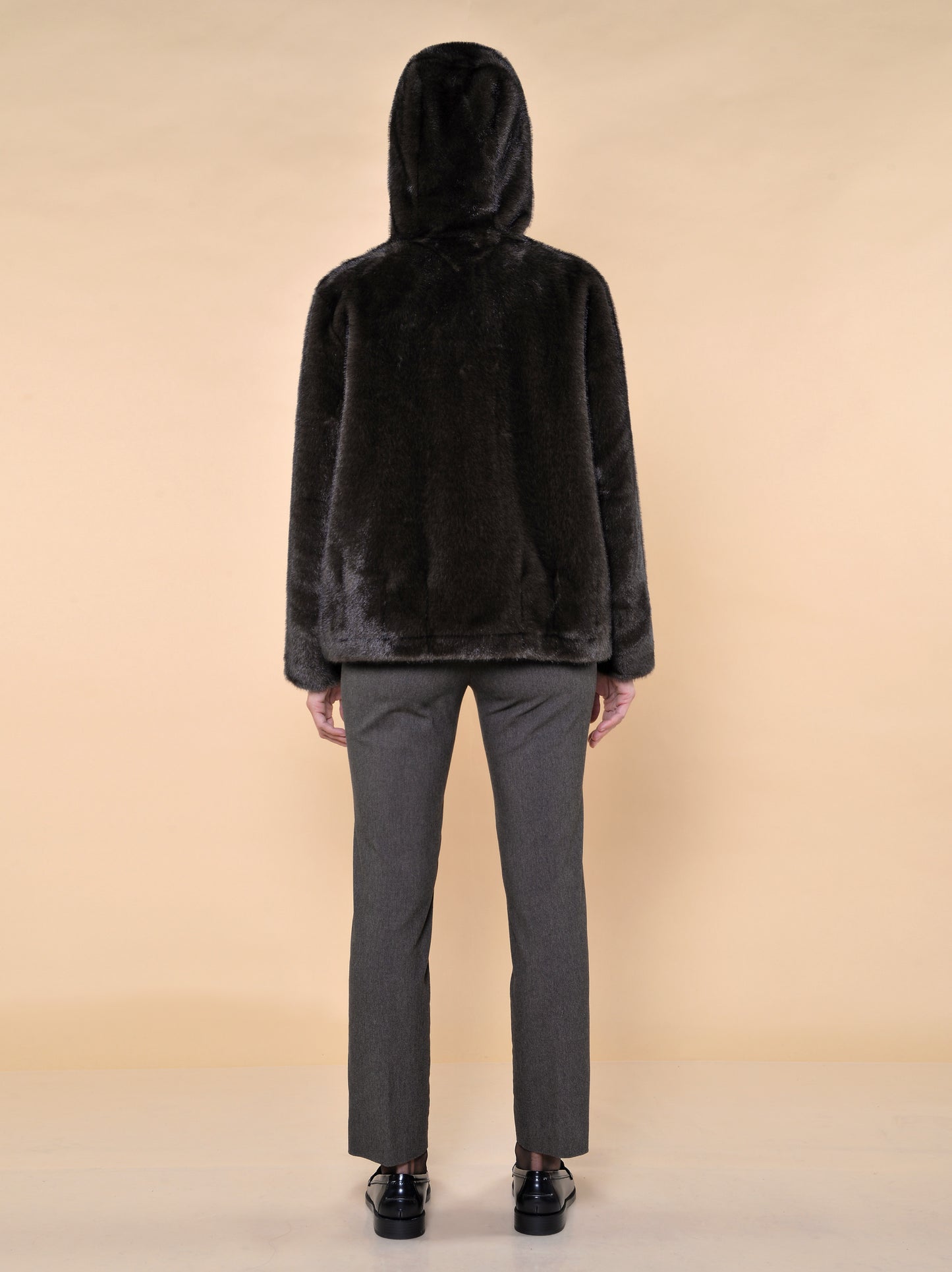 Leggings Bistretch in Microfantasia Noce