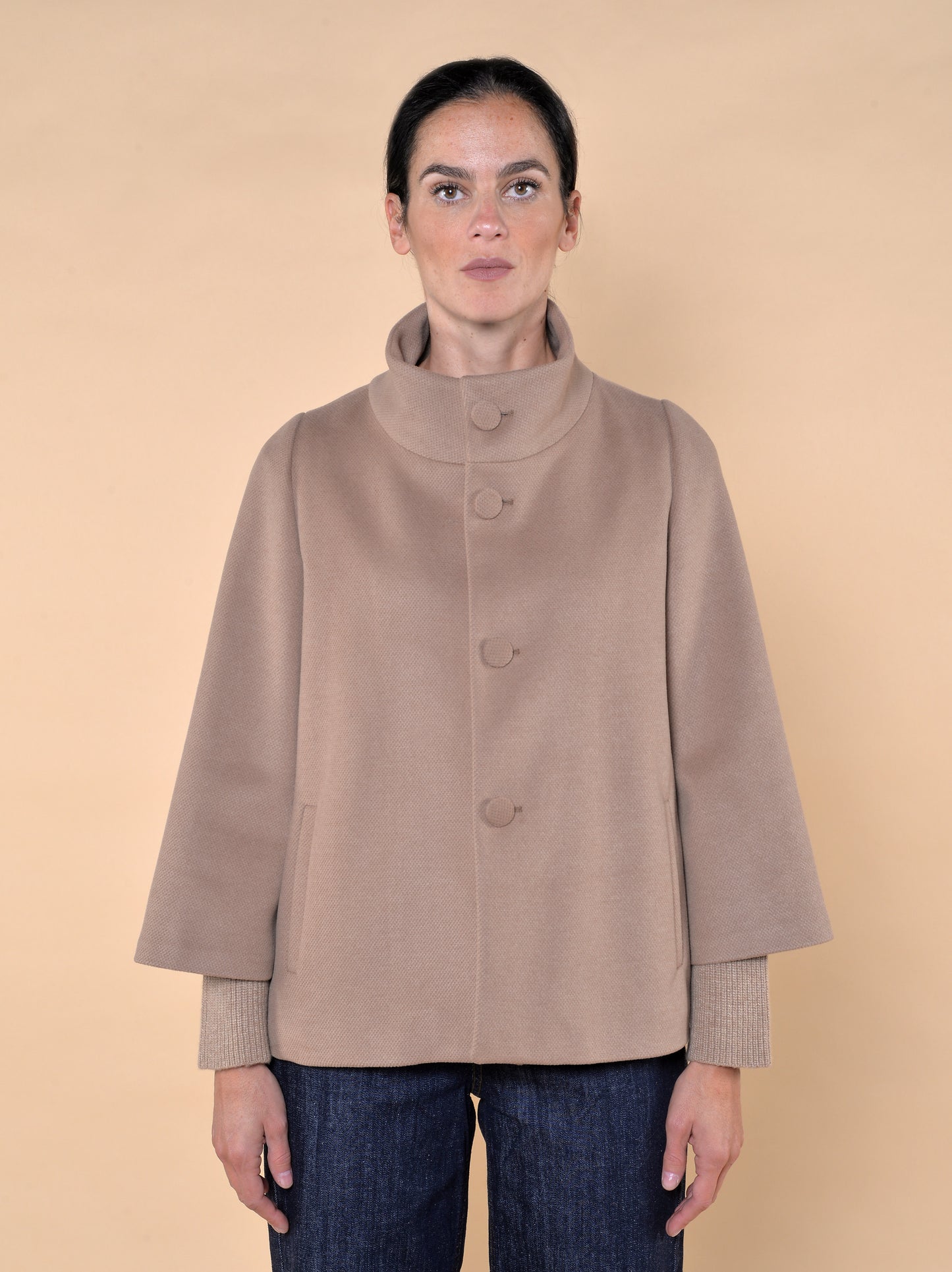 Giaccone Svasato Cammello