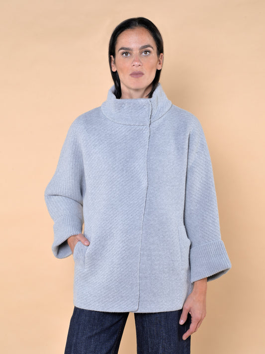 Cappa in Maglia Grigio