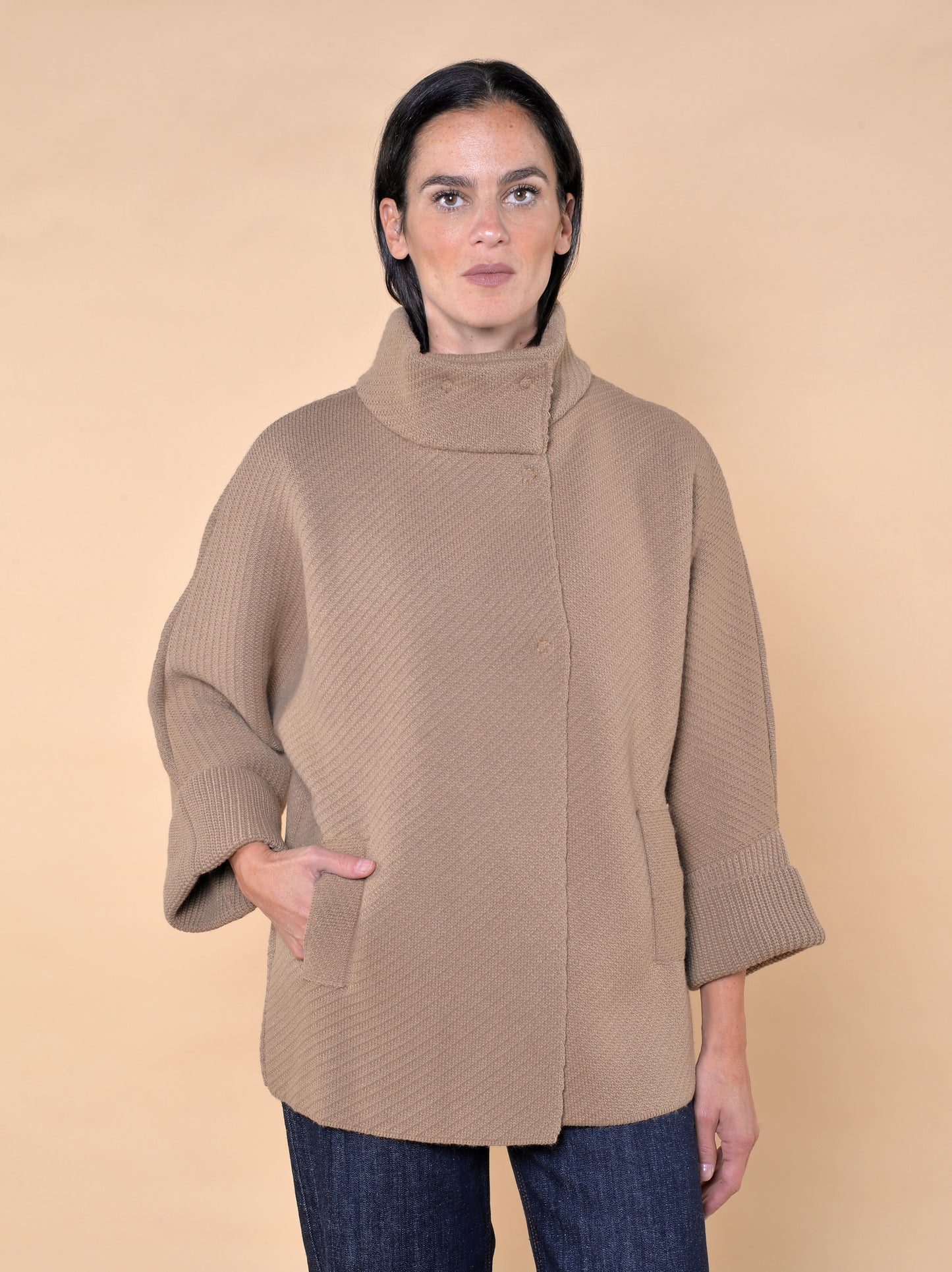 Cappa in Maglia Cammello