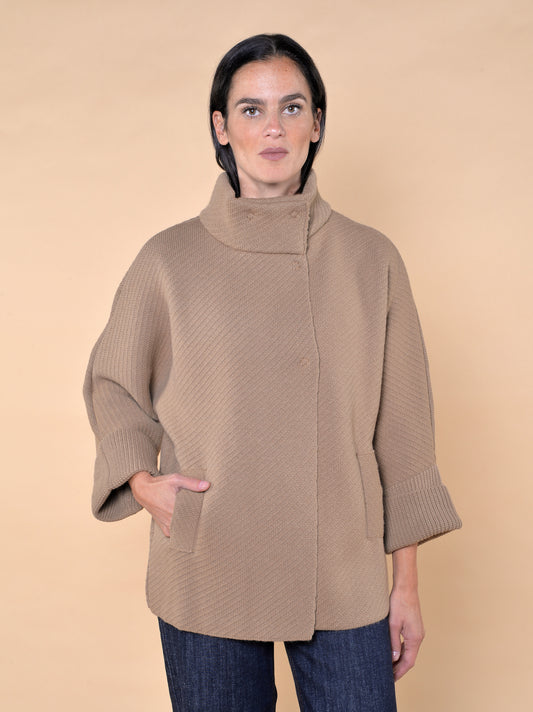 Cappa in Maglia Cammello