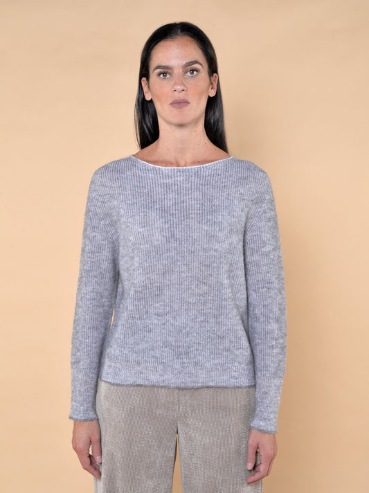 Maglia Vanisè in Misto Lana Grigio