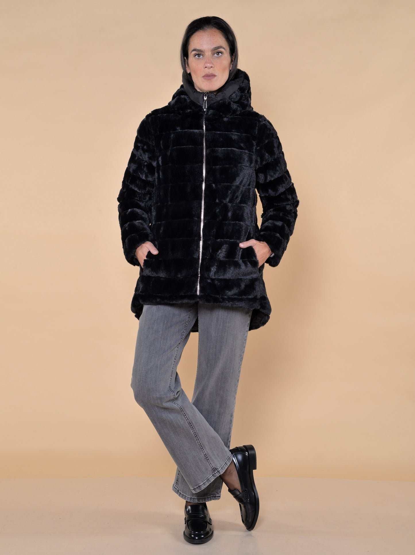 Piumino Ecopelliccia Reversibile