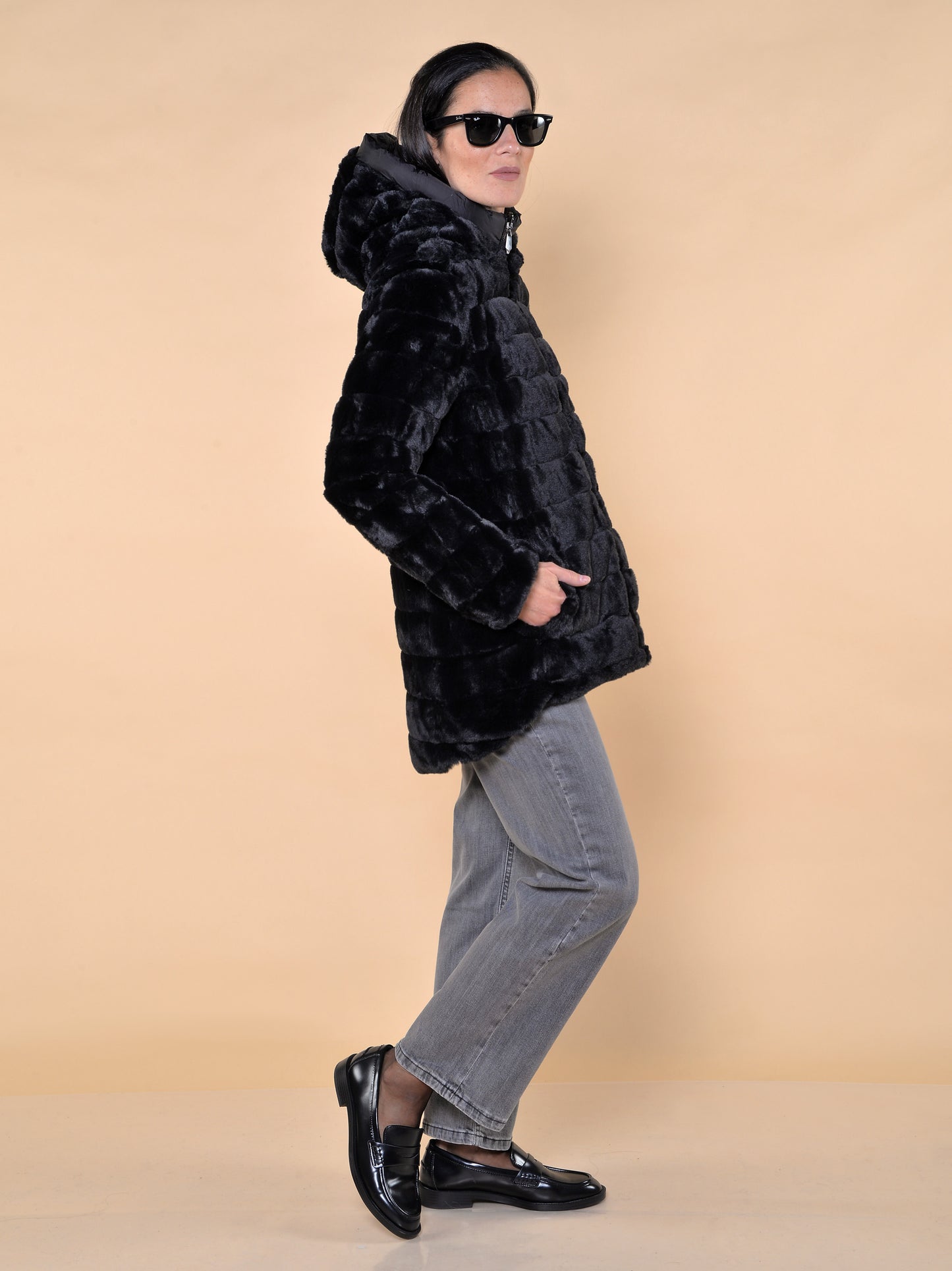 Piumino Ecopelliccia Reversibile