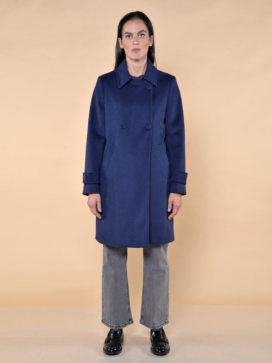 Cappotto Doppiopetto Blu